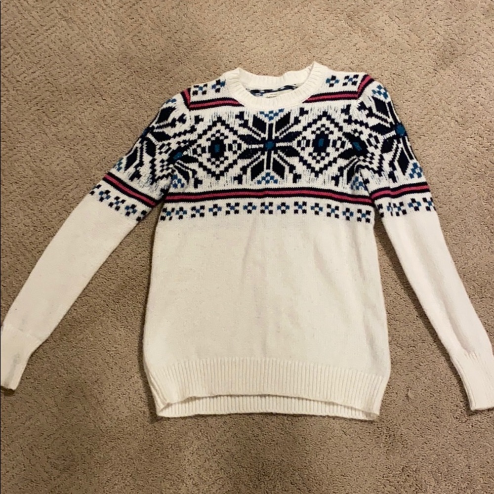 I am selling an Abercrombie Sweater.